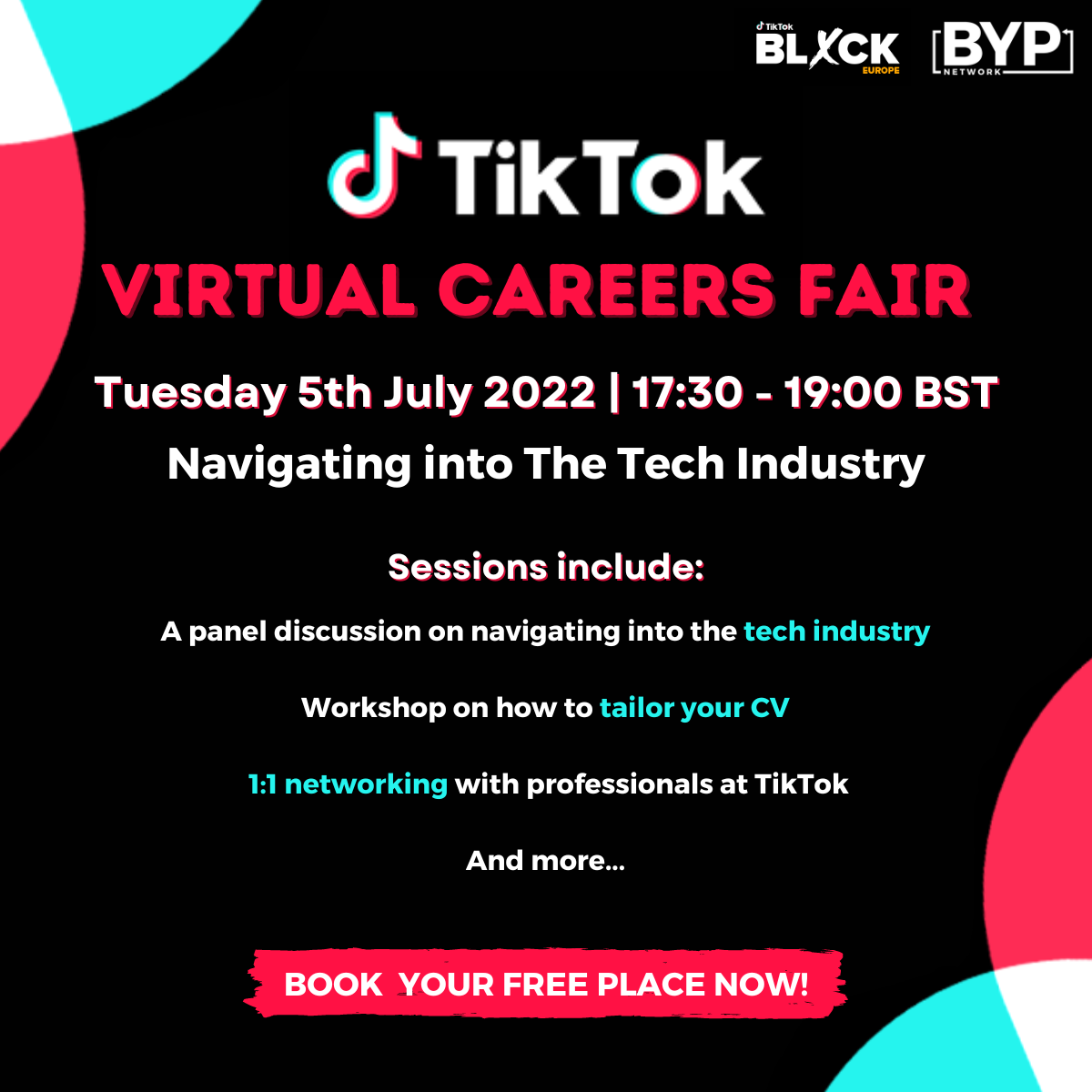 TikTok Virtual Careers Fair: Navigating into The Tech Industry - BYP Network